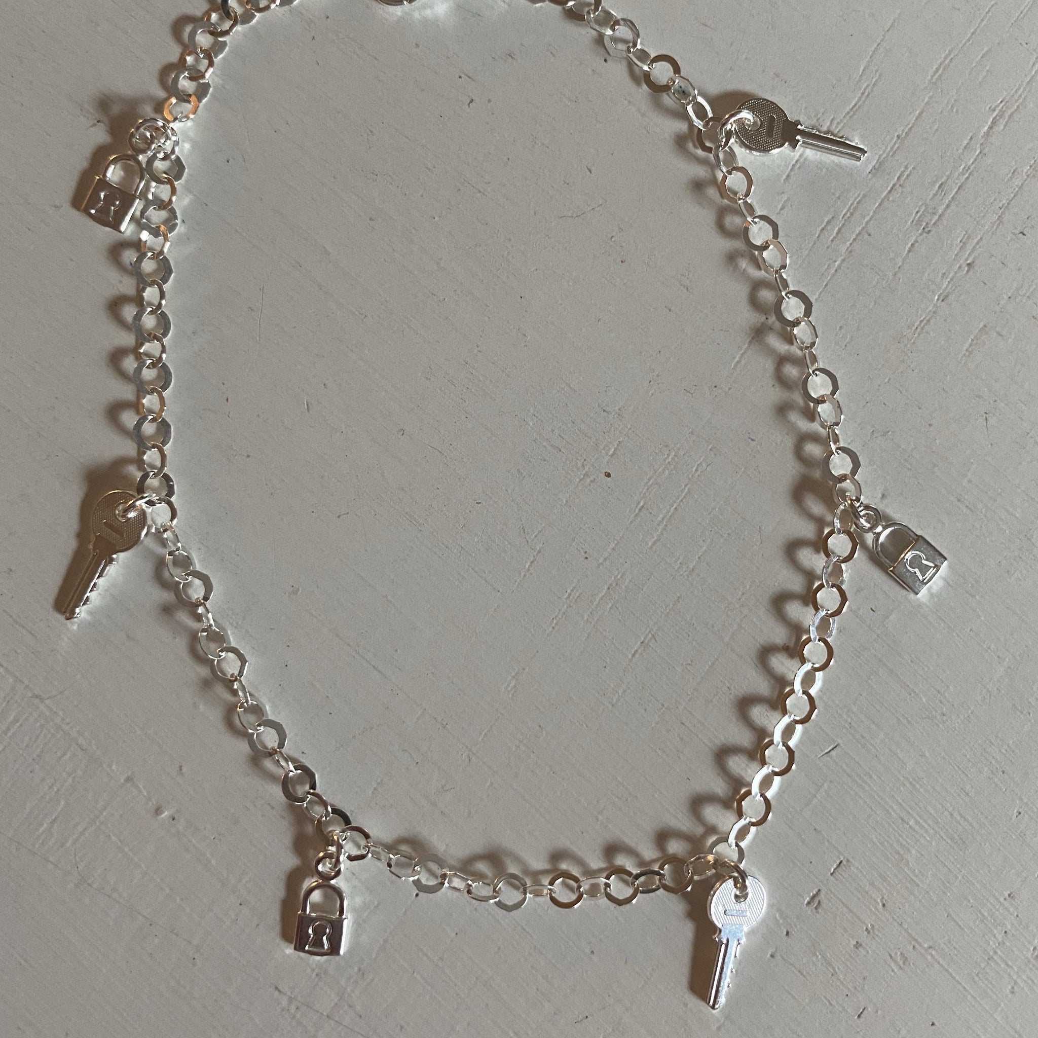 Lock And Key Anklet